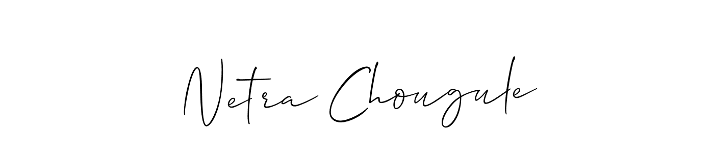 Netra Chougule stylish signature style. Best Handwritten Sign (Allison_Script) for my name. Handwritten Signature Collection Ideas for my name Netra Chougule. Netra Chougule signature style 2 images and pictures png