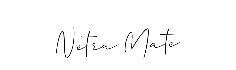 How to Draw Netra Mate signature style? Allison_Script is a latest design signature styles for name Netra Mate. Netra Mate signature style 2 images and pictures png