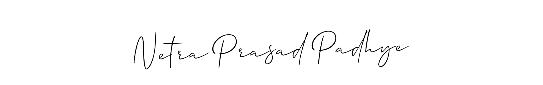 Design your own signature with our free online signature maker. With this signature software, you can create a handwritten (Allison_Script) signature for name Netra Prasad Padhye. Netra Prasad Padhye signature style 2 images and pictures png