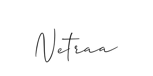 if you are searching for the best signature style for your name Netraa. so please give up your signature search. here we have designed multiple signature styles  using Allison_Script. Netraa signature style 2 images and pictures png