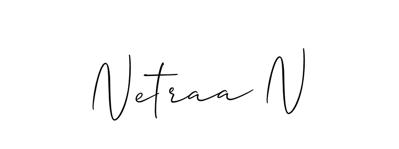 Best and Professional Signature Style for Netraa N. Allison_Script Best Signature Style Collection. Netraa N signature style 2 images and pictures png