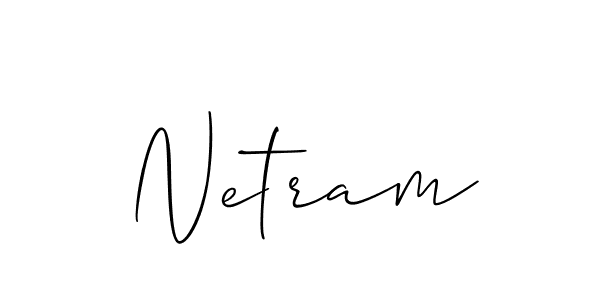 Allison_Script is a professional signature style that is perfect for those who want to add a touch of class to their signature. It is also a great choice for those who want to make their signature more unique. Get Netram name to fancy signature for free. Netram signature style 2 images and pictures png