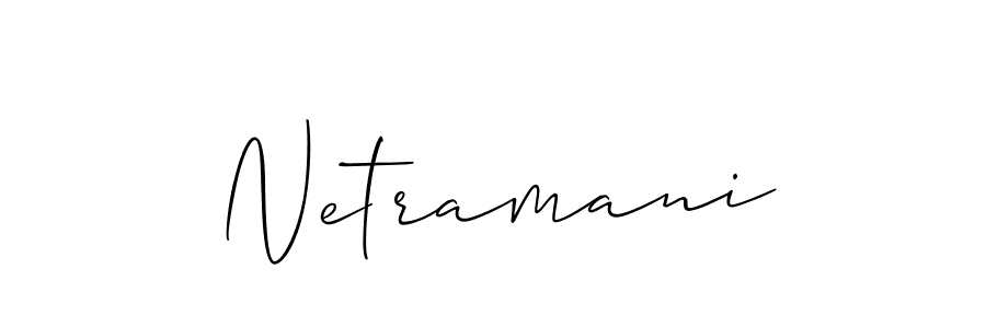 Similarly Allison_Script is the best handwritten signature design. Signature creator online .You can use it as an online autograph creator for name Netramani. Netramani signature style 2 images and pictures png