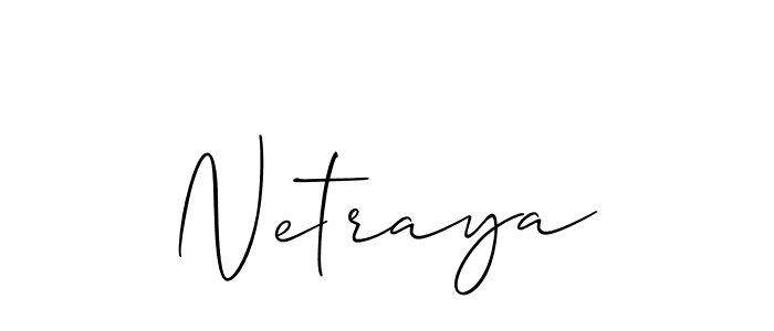 How to Draw Netraya signature style? Allison_Script is a latest design signature styles for name Netraya. Netraya signature style 2 images and pictures png