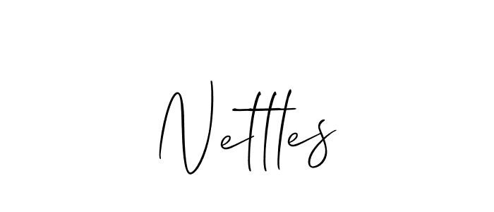 You should practise on your own different ways (Allison_Script) to write your name (Nettles) in signature. don't let someone else do it for you. Nettles signature style 2 images and pictures png