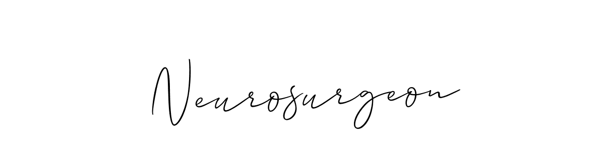 The best way (Allison_Script) to make a short signature is to pick only two or three words in your name. The name Neurosurgeon include a total of six letters. For converting this name. Neurosurgeon signature style 2 images and pictures png