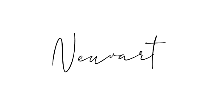 Allison_Script is a professional signature style that is perfect for those who want to add a touch of class to their signature. It is also a great choice for those who want to make their signature more unique. Get Neuvart name to fancy signature for free. Neuvart signature style 2 images and pictures png
