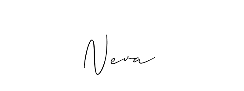 It looks lik you need a new signature style for name Neva ♤. Design unique handwritten (Allison_Script) signature with our free signature maker in just a few clicks. Neva ♤ signature style 2 images and pictures png