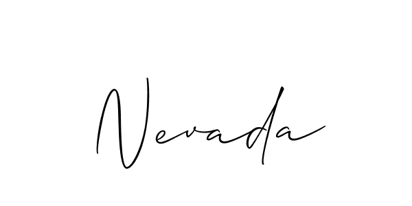 Also we have Nevada name is the best signature style. Create professional handwritten signature collection using Allison_Script autograph style. Nevada signature style 2 images and pictures png