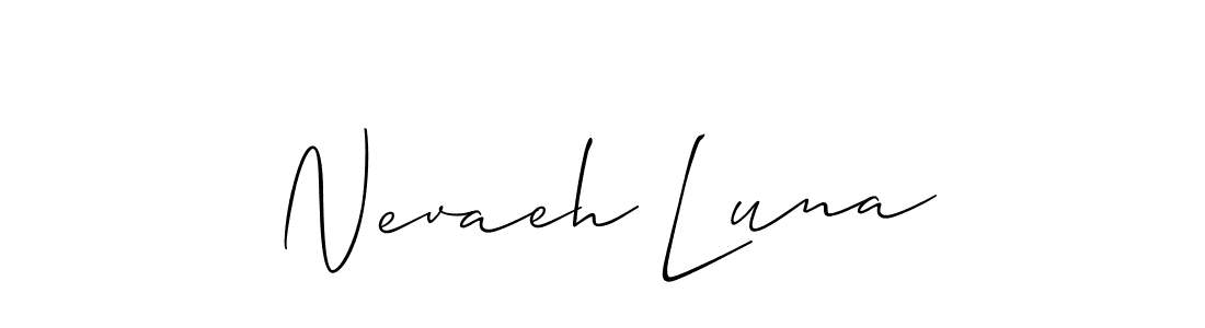 Once you've used our free online signature maker to create your best signature Allison_Script style, it's time to enjoy all of the benefits that Nevaeh Luna name signing documents. Nevaeh Luna signature style 2 images and pictures png
