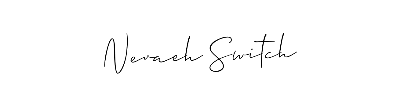 Make a short Nevaeh Switch signature style. Manage your documents anywhere anytime using Allison_Script. Create and add eSignatures, submit forms, share and send files easily. Nevaeh Switch signature style 2 images and pictures png