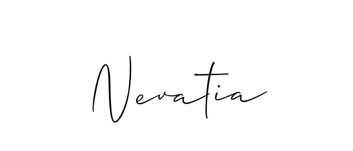 if you are searching for the best signature style for your name Nevatia. so please give up your signature search. here we have designed multiple signature styles  using Allison_Script. Nevatia signature style 2 images and pictures png