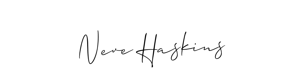 You can use this online signature creator to create a handwritten signature for the name Neve Haskins. This is the best online autograph maker. Neve Haskins signature style 2 images and pictures png