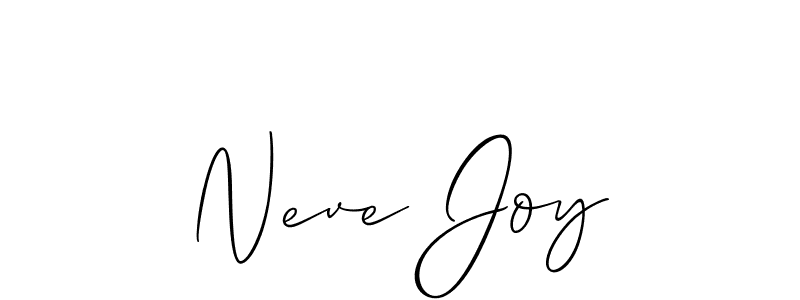 It looks lik you need a new signature style for name Neve Joy. Design unique handwritten (Allison_Script) signature with our free signature maker in just a few clicks. Neve Joy signature style 2 images and pictures png