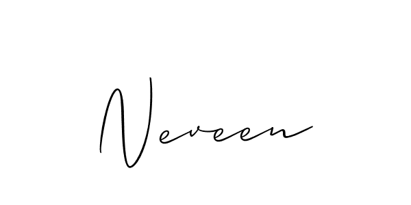 if you are searching for the best signature style for your name Neveen. so please give up your signature search. here we have designed multiple signature styles  using Allison_Script. Neveen signature style 2 images and pictures png