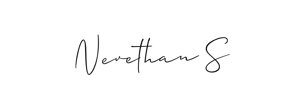Once you've used our free online signature maker to create your best signature Allison_Script style, it's time to enjoy all of the benefits that Nevethan S name signing documents. Nevethan S signature style 2 images and pictures png