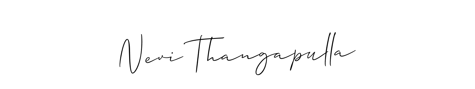 Check out images of Autograph of Nevi Thangapulla name. Actor Nevi Thangapulla Signature Style. Allison_Script is a professional sign style online. Nevi Thangapulla signature style 2 images and pictures png