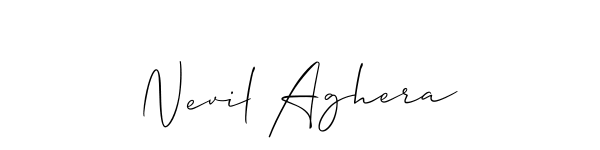 if you are searching for the best signature style for your name Nevil Aghera. so please give up your signature search. here we have designed multiple signature styles  using Allison_Script. Nevil Aghera signature style 2 images and pictures png