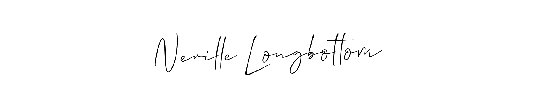 Design your own signature with our free online signature maker. With this signature software, you can create a handwritten (Allison_Script) signature for name Neville Longbottom. Neville Longbottom signature style 2 images and pictures png