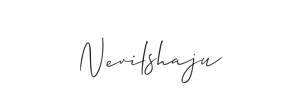 You should practise on your own different ways (Allison_Script) to write your name (Nevilshaju) in signature. don't let someone else do it for you. Nevilshaju signature style 2 images and pictures png