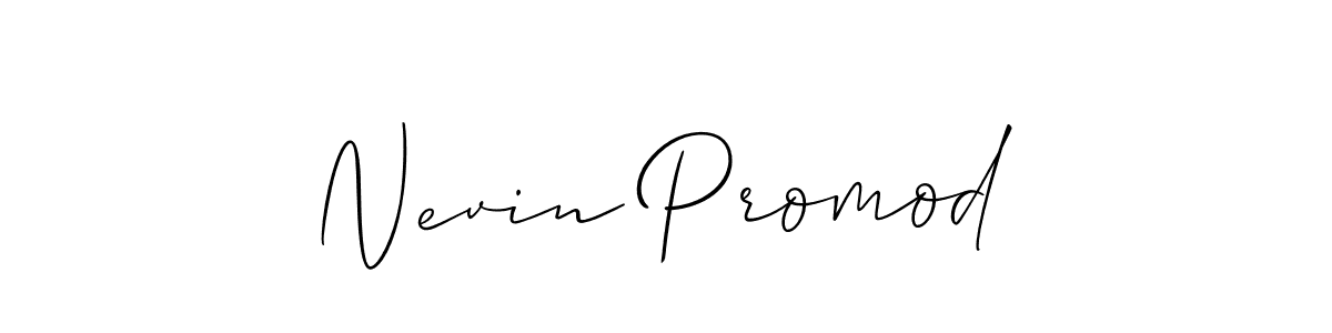 Best and Professional Signature Style for Nevin Promod. Allison_Script Best Signature Style Collection. Nevin Promod signature style 2 images and pictures png