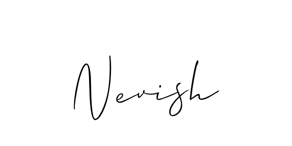 Also we have Nevish name is the best signature style. Create professional handwritten signature collection using Allison_Script autograph style. Nevish signature style 2 images and pictures png