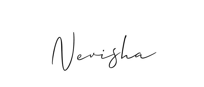 How to make Nevisha signature? Allison_Script is a professional autograph style. Create handwritten signature for Nevisha name. Nevisha signature style 2 images and pictures png