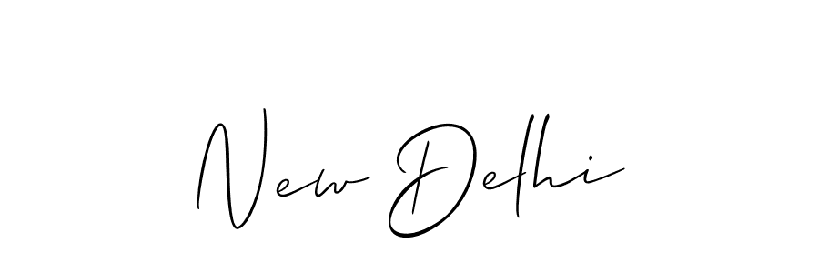 How to make New Delhi name signature. Use Allison_Script style for creating short signs online. This is the latest handwritten sign. New Delhi signature style 2 images and pictures png