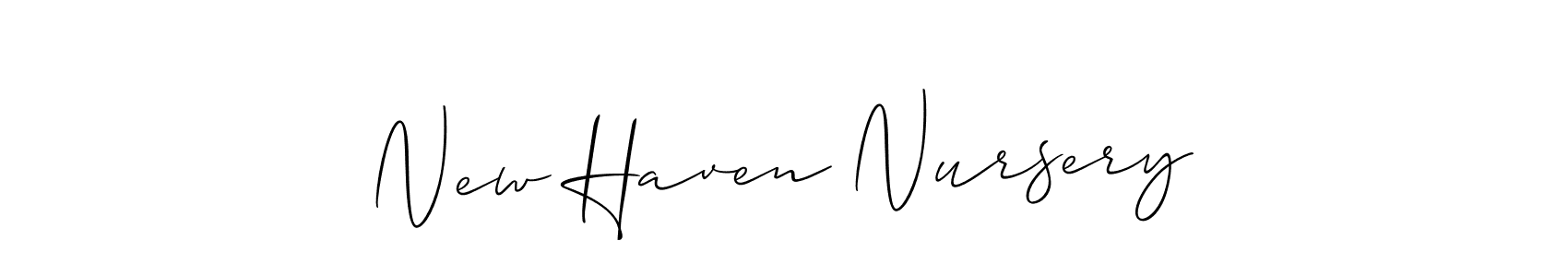 How to make New Haven Nursery signature? Allison_Script is a professional autograph style. Create handwritten signature for New Haven Nursery name. New Haven Nursery signature style 2 images and pictures png