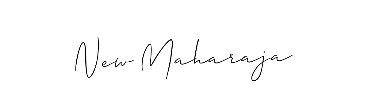 How to make New Maharaja signature? Allison_Script is a professional autograph style. Create handwritten signature for New Maharaja name. New Maharaja signature style 2 images and pictures png