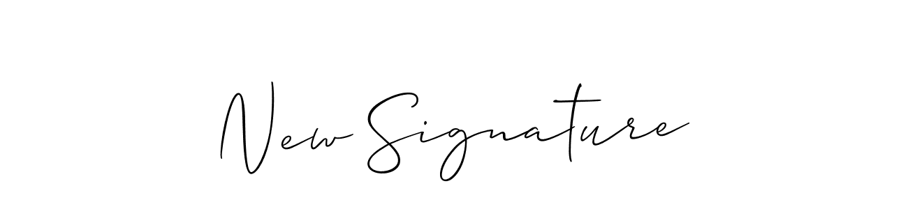 Create a beautiful signature design for name New Signature. With this signature (Allison_Script) fonts, you can make a handwritten signature for free. New Signature signature style 2 images and pictures png