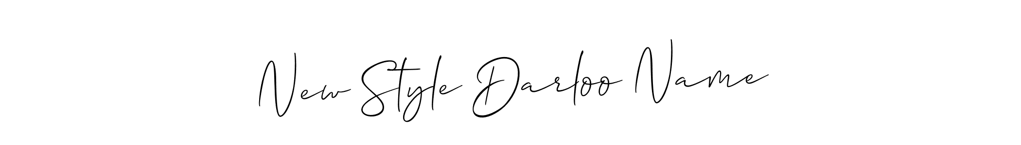 Make a short New Style Darloo Name signature style. Manage your documents anywhere anytime using Allison_Script. Create and add eSignatures, submit forms, share and send files easily. New Style Darloo Name signature style 2 images and pictures png