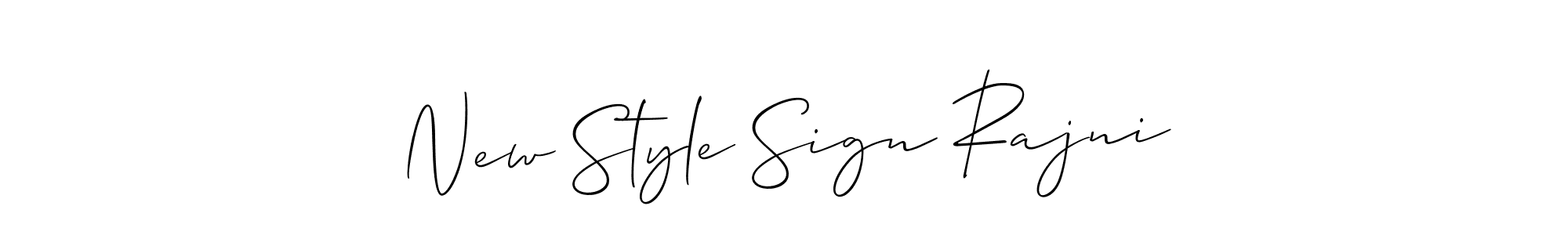 Make a short New Style Sign Rajni signature style. Manage your documents anywhere anytime using Allison_Script. Create and add eSignatures, submit forms, share and send files easily. New Style Sign Rajni signature style 2 images and pictures png