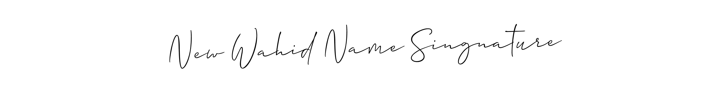 Use a signature maker to create a handwritten signature online. With this signature software, you can design (Allison_Script) your own signature for name New Wahid Name Singnature. New Wahid Name Singnature signature style 2 images and pictures png