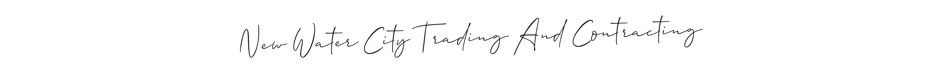 Also we have New Water City Trading And Contracting name is the best signature style. Create professional handwritten signature collection using Allison_Script autograph style. New Water City Trading And Contracting signature style 2 images and pictures png