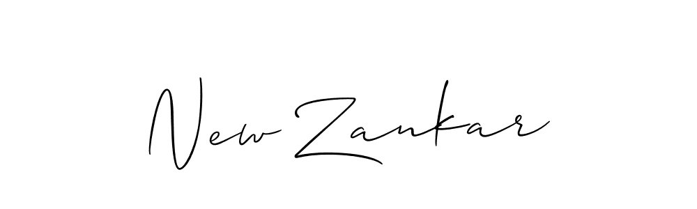 How to make New Zankar name signature. Use Allison_Script style for creating short signs online. This is the latest handwritten sign. New Zankar signature style 2 images and pictures png