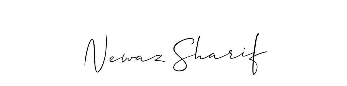 Also we have Newaz Sharif name is the best signature style. Create professional handwritten signature collection using Allison_Script autograph style. Newaz Sharif signature style 2 images and pictures png
