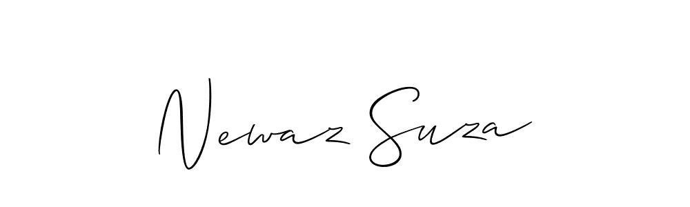 Create a beautiful signature design for name Newaz Suza. With this signature (Allison_Script) fonts, you can make a handwritten signature for free. Newaz Suza signature style 2 images and pictures png