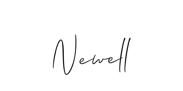 Make a beautiful signature design for name Newell. With this signature (Allison_Script) style, you can create a handwritten signature for free. Newell signature style 2 images and pictures png