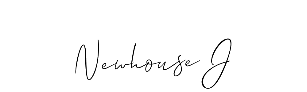 Make a beautiful signature design for name Newhouse J. With this signature (Allison_Script) style, you can create a handwritten signature for free. Newhouse J signature style 2 images and pictures png