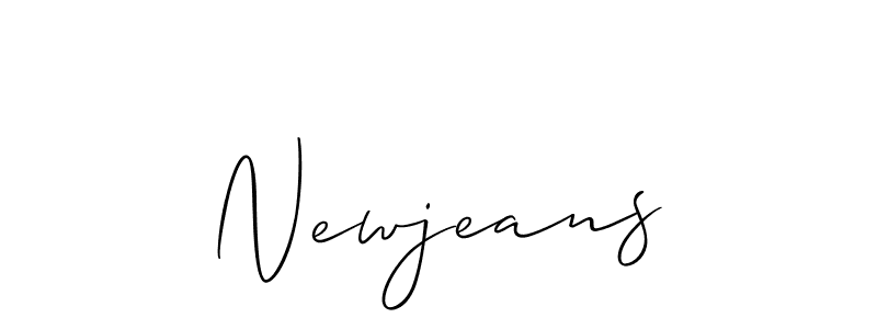 How to make Newjeans name signature. Use Allison_Script style for creating short signs online. This is the latest handwritten sign. Newjeans signature style 2 images and pictures png