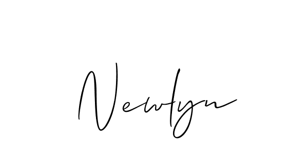 Also we have Newlyn name is the best signature style. Create professional handwritten signature collection using Allison_Script autograph style. Newlyn signature style 2 images and pictures png