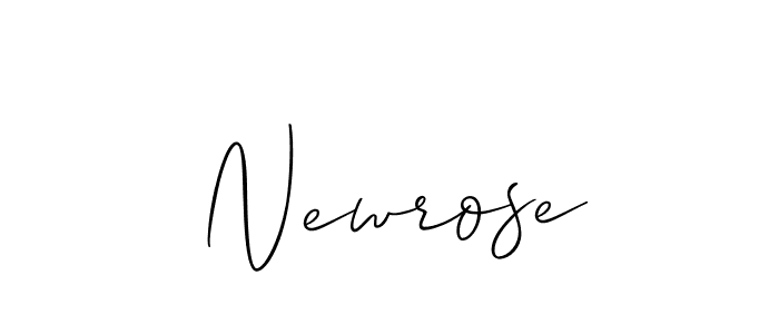Allison_Script is a professional signature style that is perfect for those who want to add a touch of class to their signature. It is also a great choice for those who want to make their signature more unique. Get Newrose name to fancy signature for free. Newrose signature style 2 images and pictures png