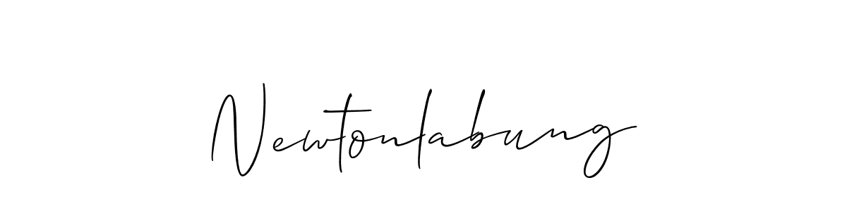 Design your own signature with our free online signature maker. With this signature software, you can create a handwritten (Allison_Script) signature for name Newtonlabung. Newtonlabung signature style 2 images and pictures png
