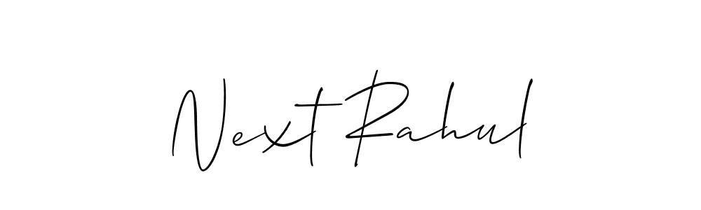 It looks lik you need a new signature style for name Next Rahul. Design unique handwritten (Allison_Script) signature with our free signature maker in just a few clicks. Next Rahul signature style 2 images and pictures png