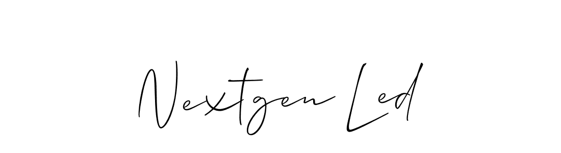 Similarly Allison_Script is the best handwritten signature design. Signature creator online .You can use it as an online autograph creator for name Nextgen Led. Nextgen Led signature style 2 images and pictures png