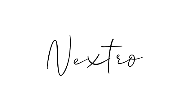 You should practise on your own different ways (Allison_Script) to write your name (Nextro) in signature. don't let someone else do it for you. Nextro signature style 2 images and pictures png