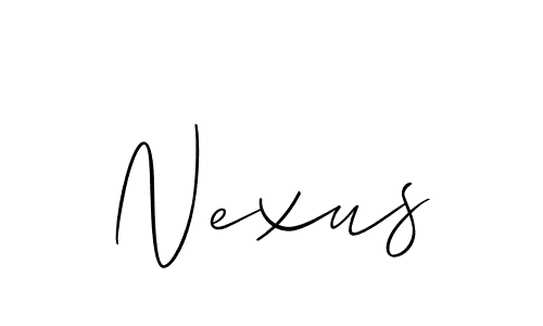 How to Draw Nexus signature style? Allison_Script is a latest design signature styles for name Nexus. Nexus signature style 2 images and pictures png