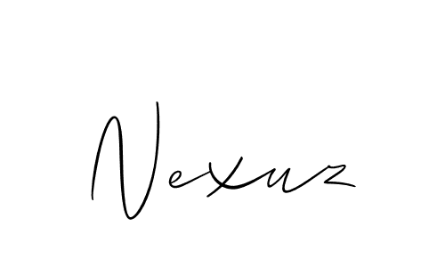 Best and Professional Signature Style for Nexuz. Allison_Script Best Signature Style Collection. Nexuz signature style 2 images and pictures png