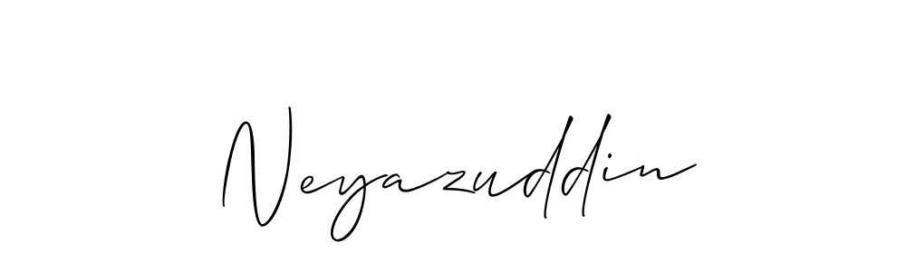 It looks lik you need a new signature style for name Neyazuddin. Design unique handwritten (Allison_Script) signature with our free signature maker in just a few clicks. Neyazuddin signature style 2 images and pictures png